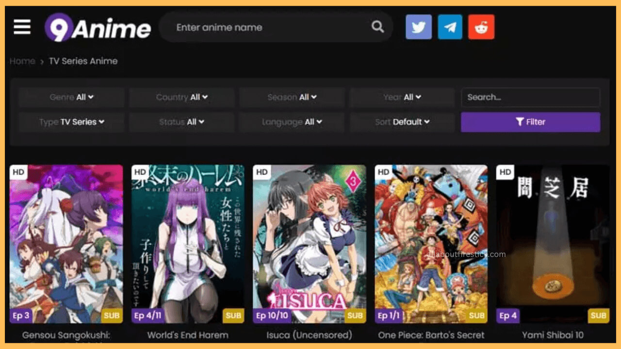 Watch 9Anime on Firestick
