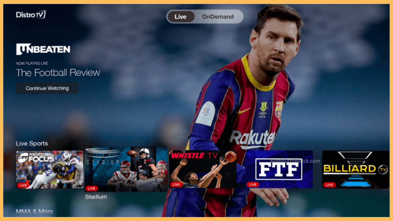 Watch Distro TV Shows on Firestick