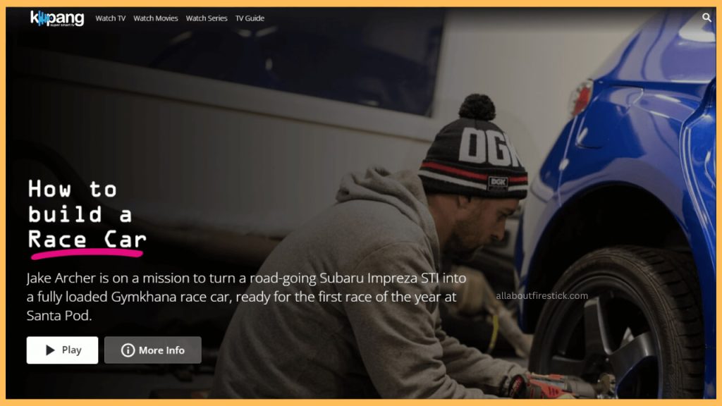 Watch Kapang TV on Firestick via Silk Browser