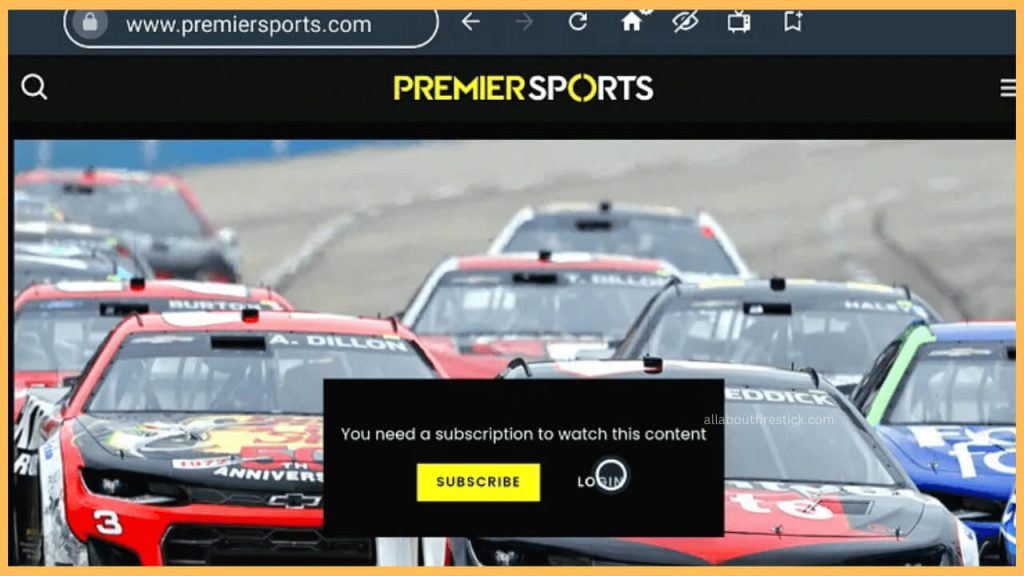 Watch Premier Sports on Silk Browser