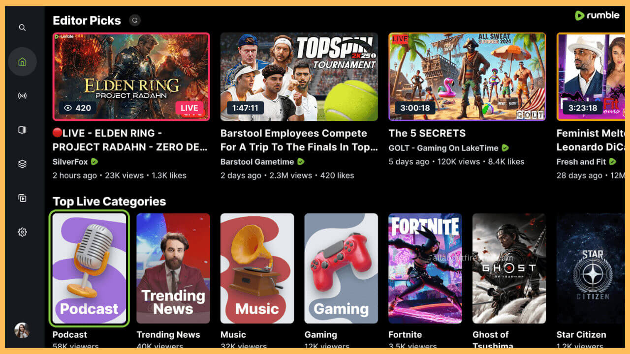 Watch Rumble Videos on Firestick