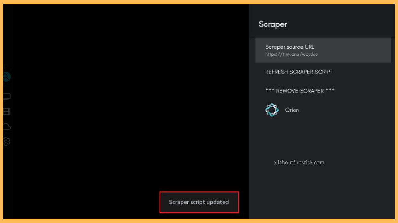 Scraper script updated notification