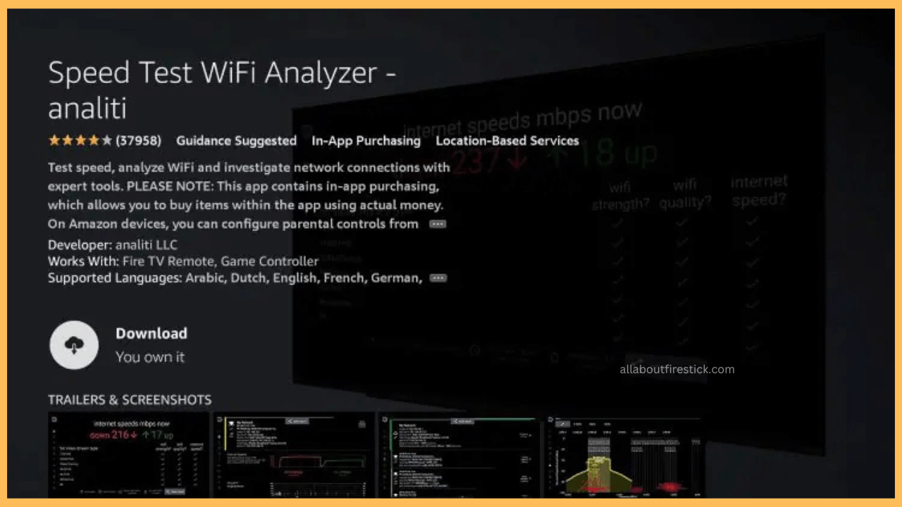 Get Analiti on Firestick