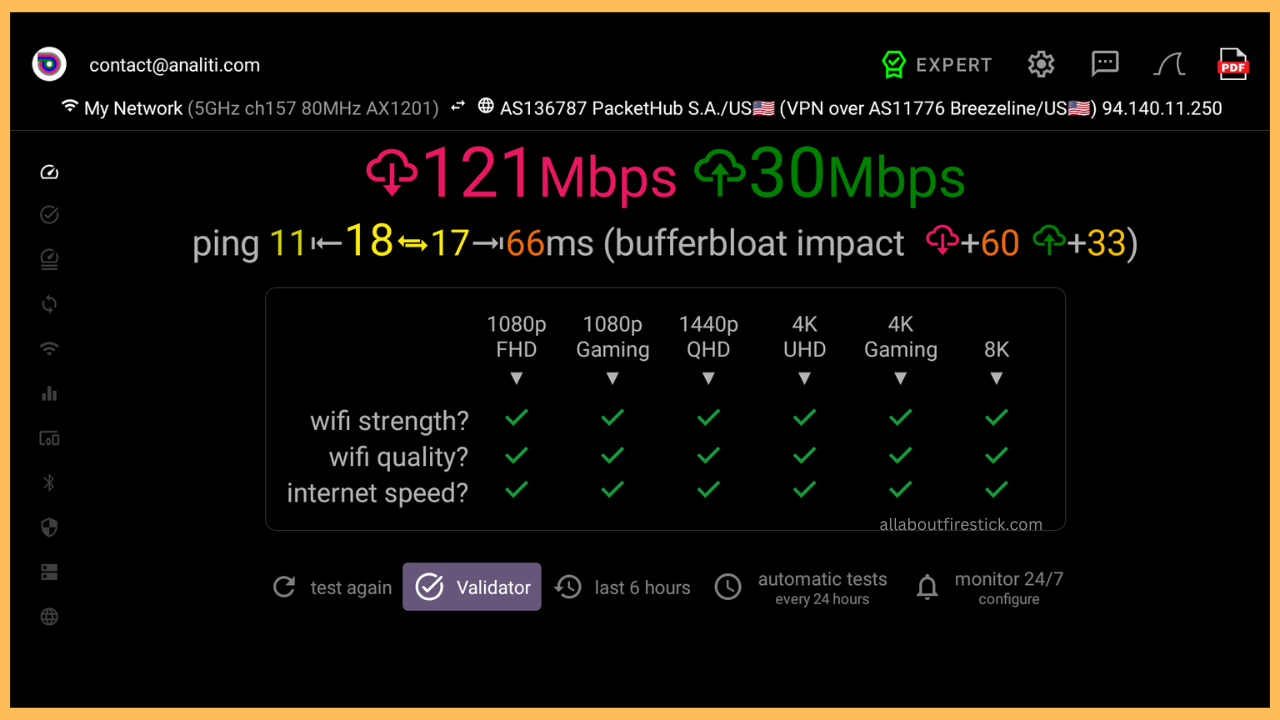 Perform Speed Test
